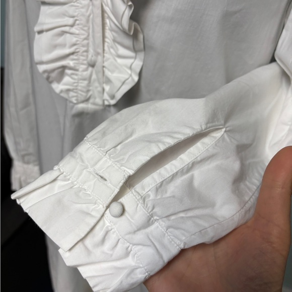 J. Crew Ivory Ruffle Dress - Picture 4 of 5